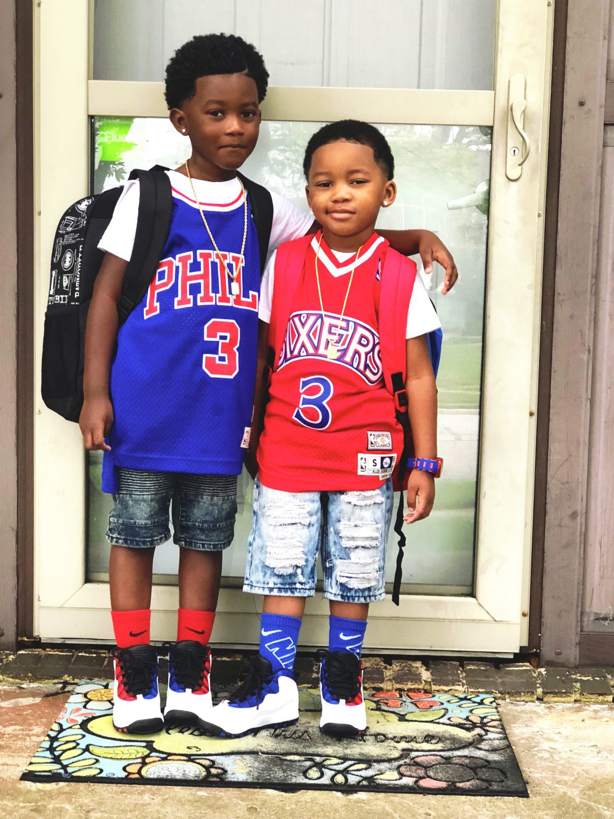 Kaidyn and Kaisyn's first day